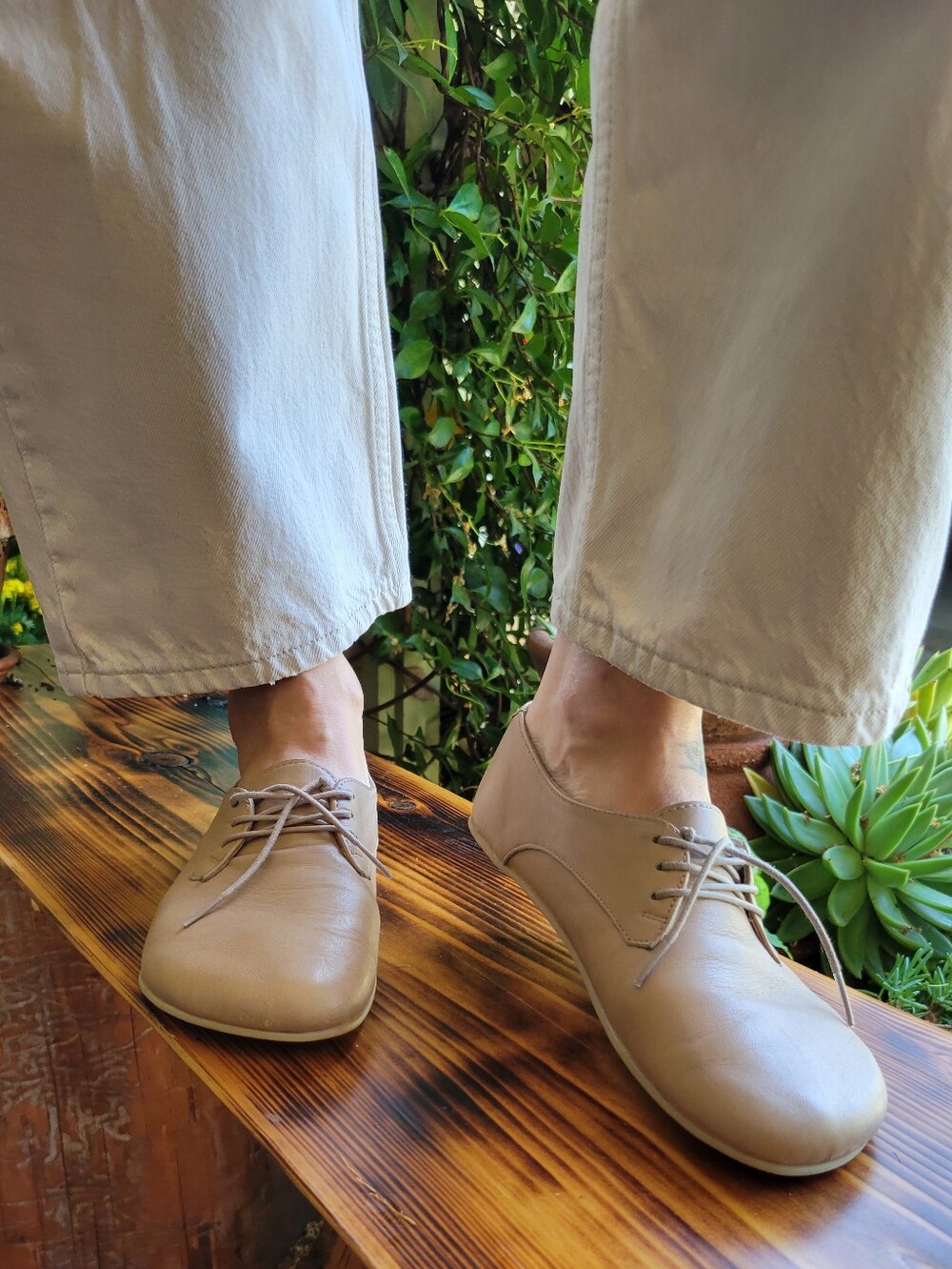 ORIGO Women's Derby Natural Leater Size 8 (38 EU)